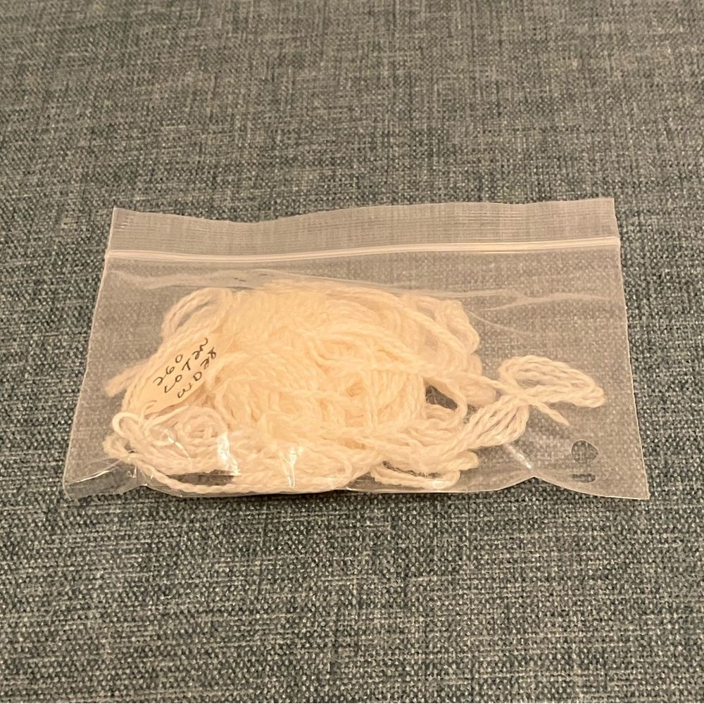 White Needlepoint Thread Yarn